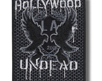 Parche con insignia de Hollywood Undead, bordado con plancha, 06d609