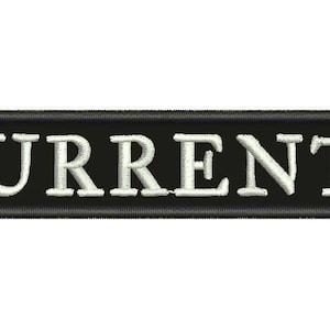Currents Patch Badge Applique Embroidered Iron on 77d1d7
