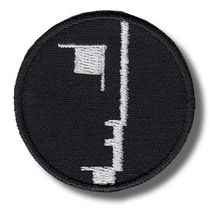 Bauhaus Broderad Tygmärke Stryk-på Applikation acc21b