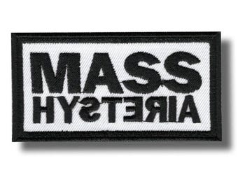 Mass Hysteria Patch Badge Applique Embroidered Iron on b67dd9