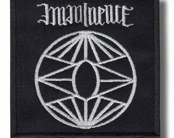 Imminence-lapp med applikation, broderad, stryk-på 932cd9