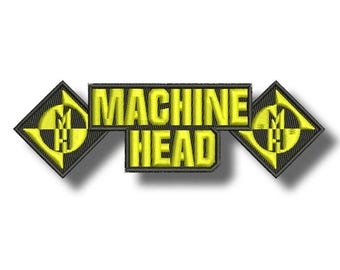Machine Head Patch Badge Applique Embroidered Iron on 0cca37