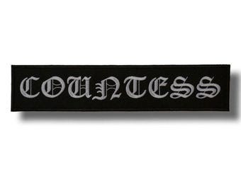 Countess Embroidered Patch Badge Iron on Applique 08cd36