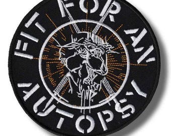 Fit For An Autopsy 61 Patch Badge Applique Embroidered Iron on fa77_1
