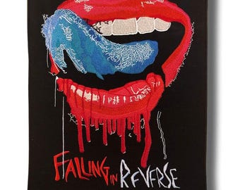 Falling In Reverse D1 Patch Badge Applique Embroidered Iron on 7315_1
