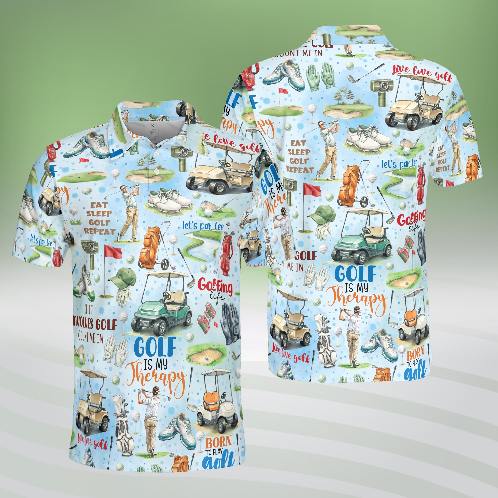 Discover Men and Women Golf Polo Shirt Sleeveless, Merry Polo with Golf Quotes