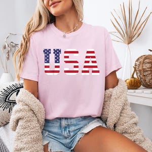 Patriotic USA Flag T-Shirt: 4th of July Red White & Blue Graphic Tee