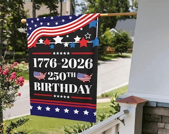 250th Anniversary Garden Flag: 1776-2026 Patriotic Outdoor Decor