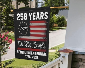 250-jarig jubileum Amerikaanse tuinvlag: viering van het halve eeuwfeest, dubbelzijdig