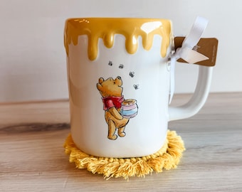 Home is Wherever There is Hunny Mug | Rae Dunn x Disney Collab | Dripping Honey Coffee Cup | Winnie the Pooh | Pooh Bear Gifts