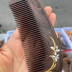 wooden comb,handmade comb,natural wood hairbrush,anti static comb,detangling wooden comb,eco friendly hair tool