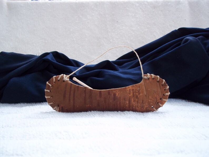 Birch Bark Canoe Ornament STK 116 Etsy