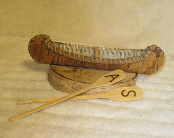 Rustic Birch Canoe Wedding Cake Topper for special order