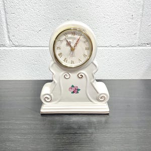 vintage 90s ps limited edition porcelain mantel clock.