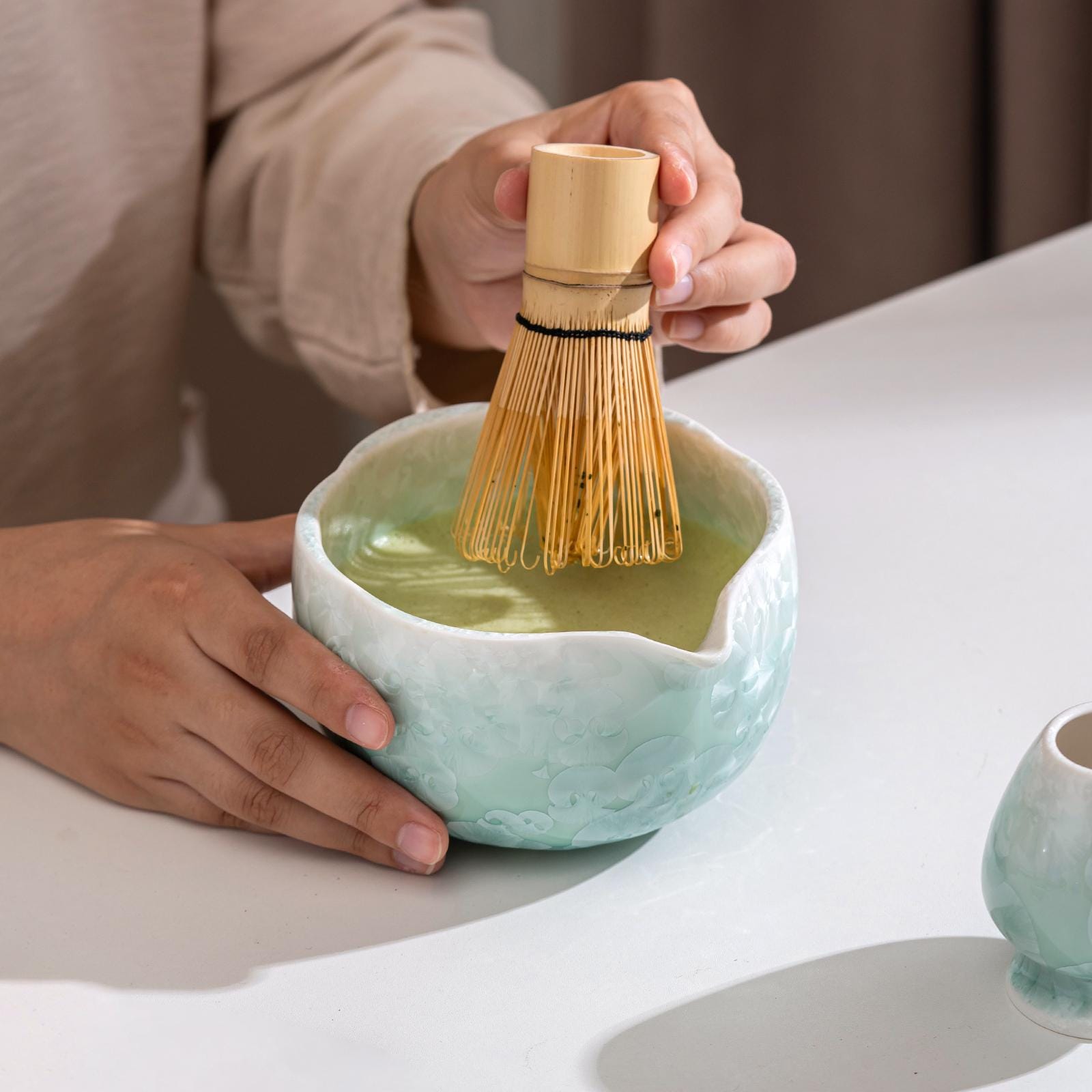 ミントグリーン結晶釉抹茶碗セット – 日本の茶道 - Etsy 日本