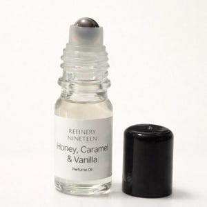 Honey Caramel Vanilla Perfume Oil | Sweet Gourmand Roll On Perfume | Alcohol Free Vanilla Fragrance | Pocket Size Skin Scent bild 2