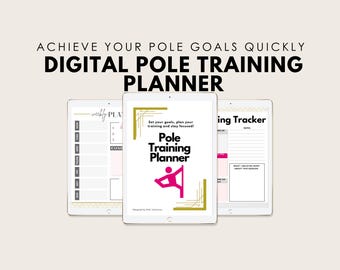 Pole Dance Trainingsplaner: Pole Fitness Tracker & Ziele (Digital PDF)