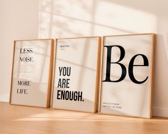 Set Nova – Motivational & Discipline Wall Art Set | Printable Digital Affirmation Posters | Office, Gym and Study Room Decor |Mindset Quotes