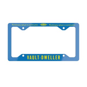 Vault Dweller License Plate - Fallout Car Tag | Vault-Tec Metal Sign | Fallout Decor for Car or Wall | Gamer Gift