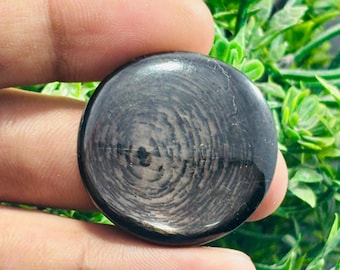 Hypersthene Stone  Loose Gemstone Cabochon ROUND Shape Gemstone for making jewelry (32X32X7MM, 78CT