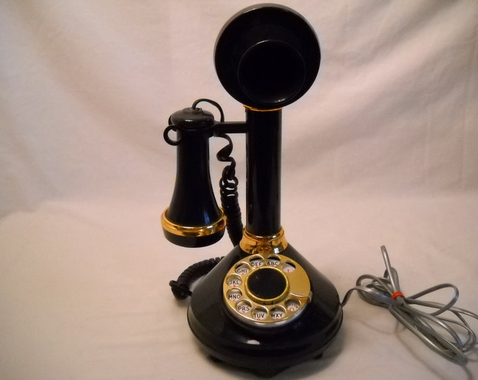 Vintage Candlestick Rotary Phone Etsy