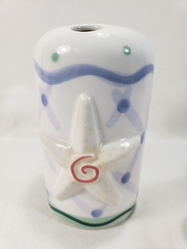 Vintage B&D Nautical Shell Starfish Porcelain Toothbrush Etsy