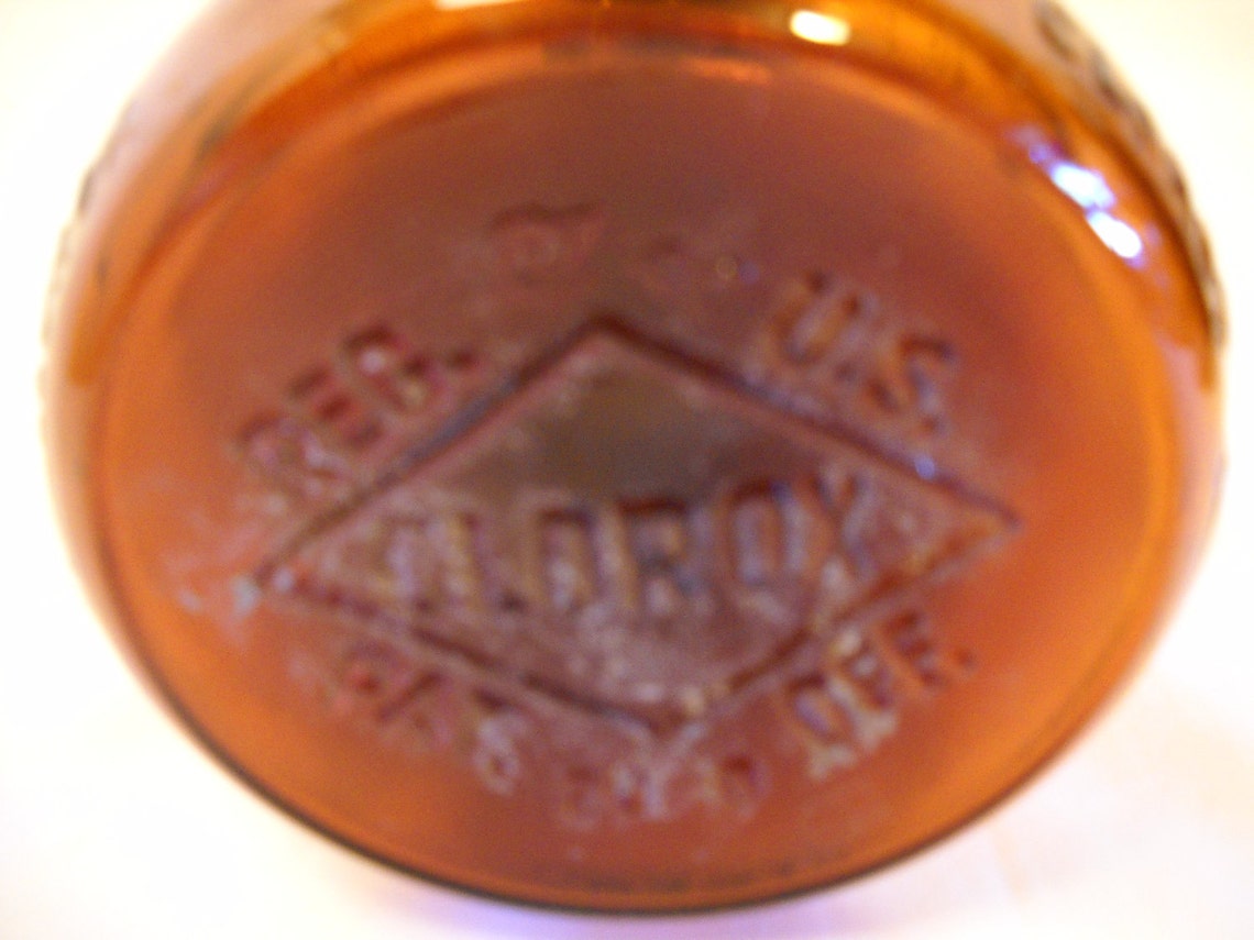 Vintage Clorox Bottle From the 40's Etsy