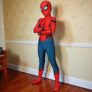 Spiderman Cosplay-dräkt | Superhjältedräkt för barn | Tobey Maguire Zentai Jumpsuit för fest bild 3