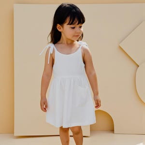 Kids Girls Summer Cotton Princess Dress – Linen Suspender Casual Toddler Outfit, Retro Style