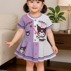 Summer Girls Casual Clothing Set – Cartoon Print T-Shirt & Skirt 2Pcs Kids Breathable Outfit