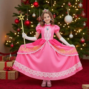 Princess Peach Dress - Etsy