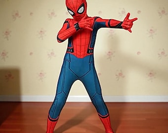 カスタムレッドスパイダーマンコスプレコスチューム：トビー