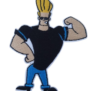 Johnny Bravo Cartoon Charakter Aufnäher zum Aufnähen / Aufnähen