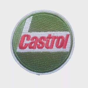 Vintage Retro Castrol Sponsor Racing Heritage Iron on patch Sew on Transfer
