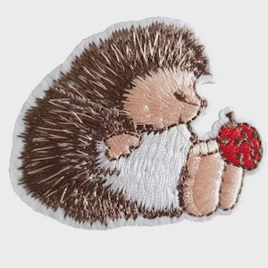 Small Cute Hedgehog Iron on Patch Sew on Transfer