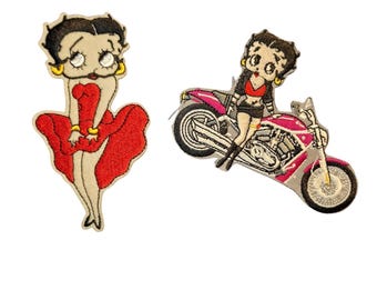 Betty Boop Inspired Twin Pack of Patches (2 Patches)