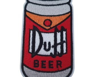 The Simpsons Inspired Duff Beer Iron on patch Sew on Transfer