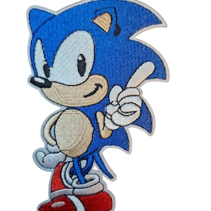 Sonic Inspired Iron On Patch - Sonic the Hedgehog