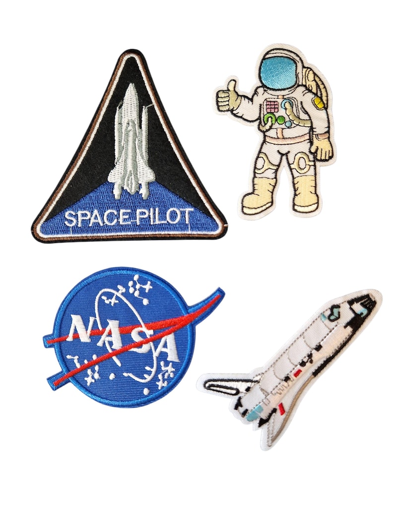 Triangular Space Patch NASA Outer Space Patches - Iron-on Transfers - Pack of 4 - Etsy