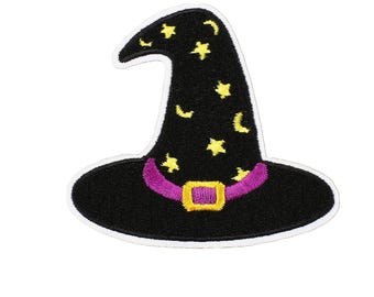 Witches HAT Iron On Patch Sew on Transfer