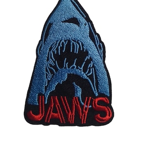 Der weiße Hai Film inspiriert Aufnäher zum Aufnähen