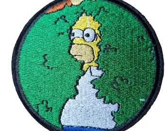 Patch do Homer Simpson: Emblema para passar a ferro e costurar - Inspirado nos Simpsons