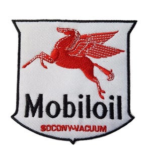 Vintage Retro Mobil Oil Sponsor Racing Heritage Iron on patch Sew on Transfer