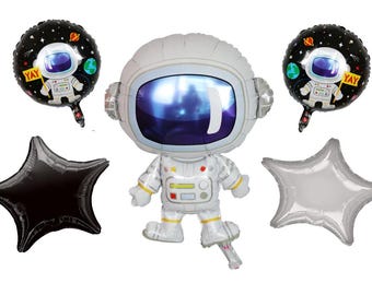 Set van 5 ruimteballonnen Spaceman Astronaut - folieballonnen (helium-/luchtballonnen)