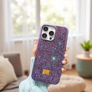 Luxury Bling Glitter Case for iPhone 16 15 14 13 12 – Diamond Sparkle Soft Protective Shell