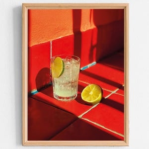 Gin and Tonic Cocktail – Downloadable Poster, Wall Decor, Photography, Design Poster, Digital Poster, Aesthetic Poster