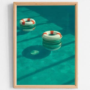Buoy and Pool – Downloadable poster, Wall decoration, Photography, design poster, digital poster, aesthetic poster