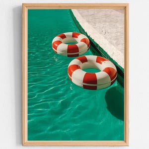 Buoy and Pool – Downloadable poster, Wall decoration, Photography, design poster, digital poster, aesthetic poster