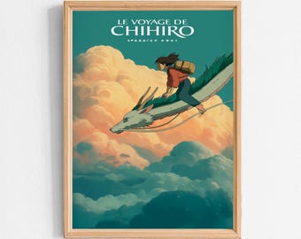 El viaje de Chihiro – Studio Ghibli – Descarga instantánea – El viaje de Chihiro, póster digital