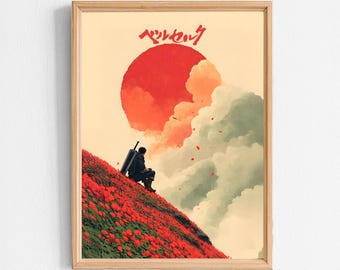 Berserk – Downloadable Poster, Wall Decor, Illustration, Japanese Poster, Digital Poster, Japanese Manga and Anime Poster
